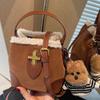 Commuting Handbag for Work, Lady's Handbag, Exquisite Bucket Bag, Casual Retro Bag