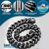 Stainless Steel Dog Chain Collar with Quick Release Buckle, Heavy Duty Anti-Rust Metal Chain Collar for Small Large Medium Dogs, Secure & Durable Dog