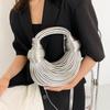 2024 Trendy Handmade Knitted Crossbody and Shoulder Drawstring Bag
