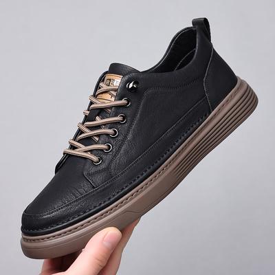 Genuine Leather Casual Shoes Men's Lace Up Oxford Shoes Outdoor Jogging Shoes Office Men's Dress Shoes Large Size 2024