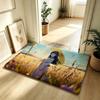 Anime N-Naruto Cool Carpet Bathroom Anti-slip Mat Door Mat Home Decoration Mat Entrance Door Mat Scratch-resistant Door Mat