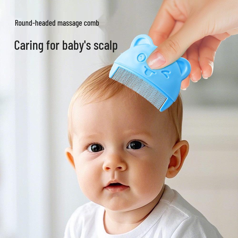Cartoon Baby Cradle Cap Comb - Toddler Shampooing Tool for Newborns