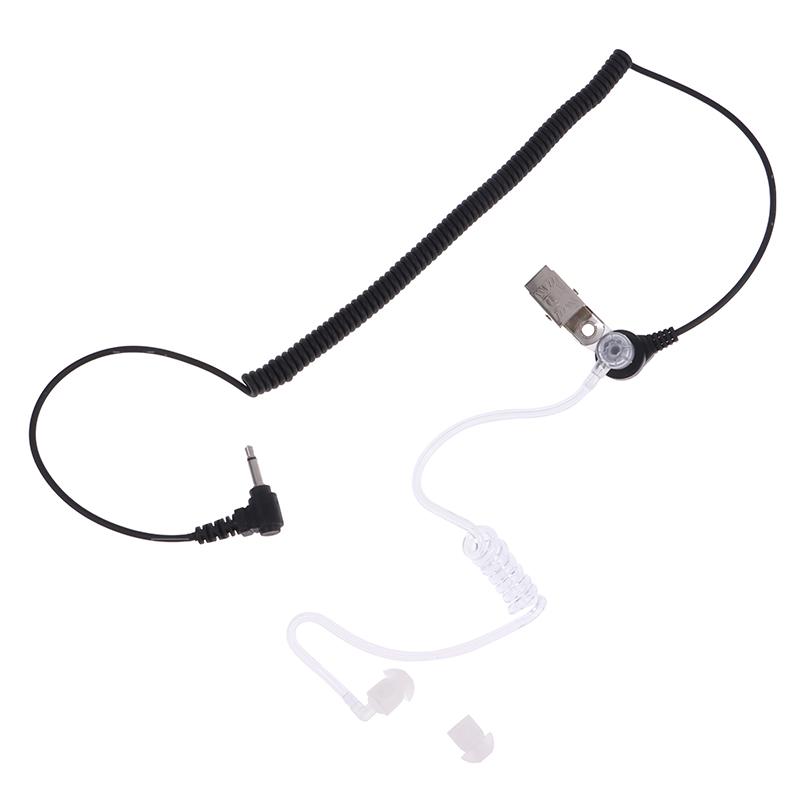 Gerader, nur zuhörender Kopfhörer, transparenter, flexibler Akustikschlauch für Walkie-Talk