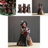 Halloween Hexenbesen Figur mit Plüschmaterial für gruselige Heimdeko-Szene