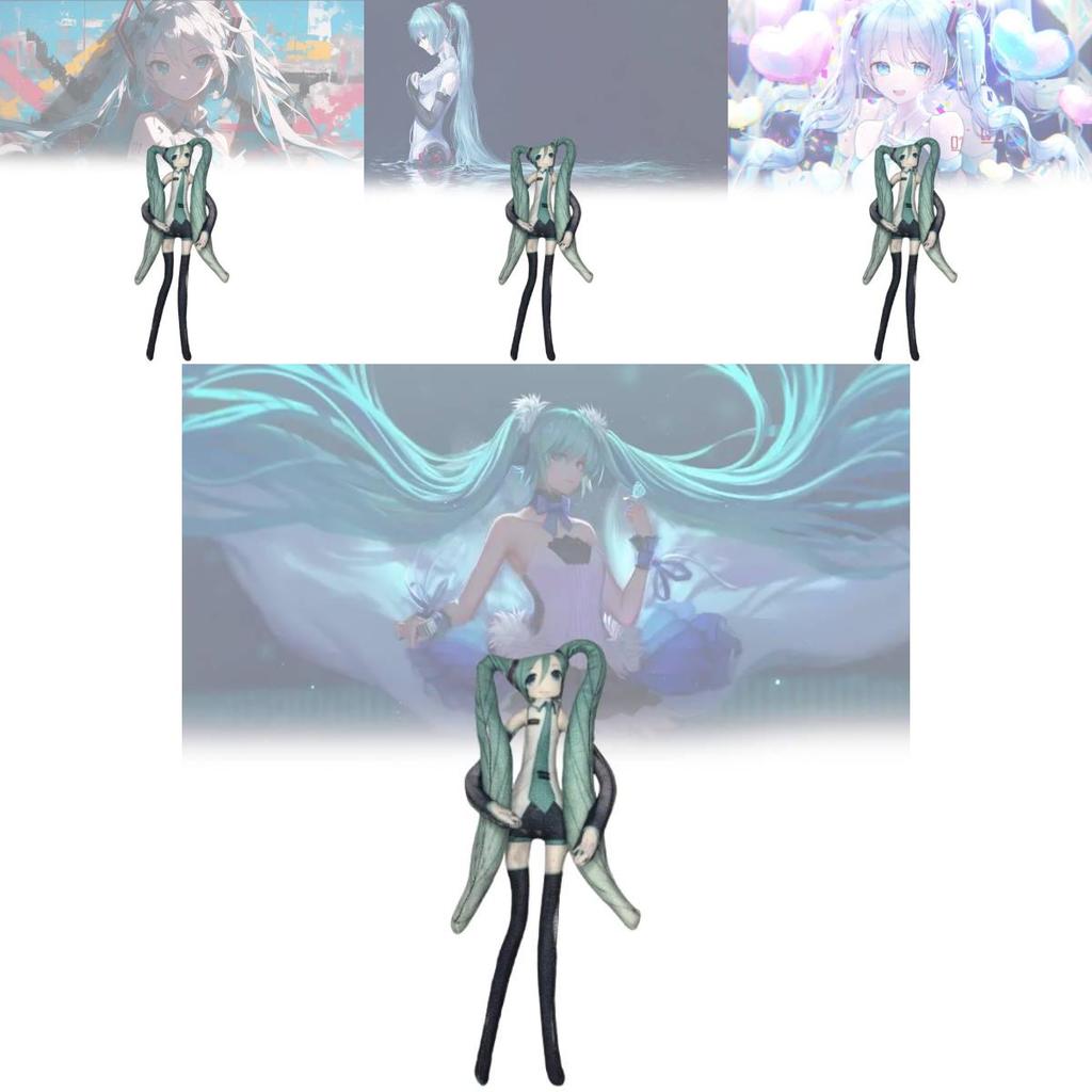Hatsune Miku Plush Toy With Wire Skeleton For Collectors And Fans