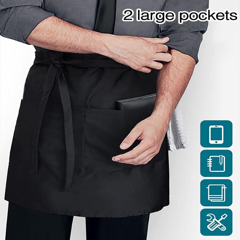 Water Resistant Kitchen Apron – Adjustable Neck & Waist Straps  – Breathable & Lightweight – Perfect for Dishwasher BBQ Party
