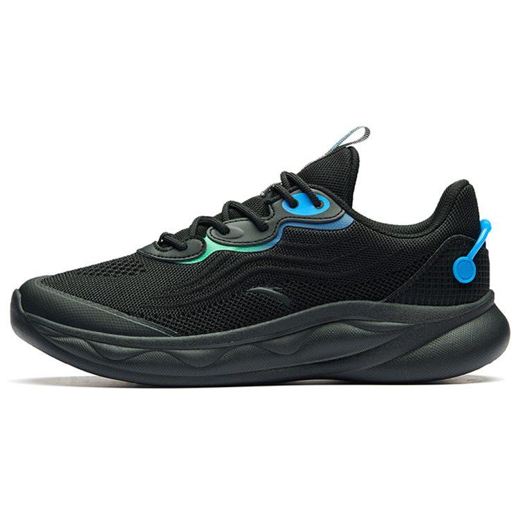 Anta Comfortable Cushioning Breathable Lightweight Abrasion Resistant Slip Resistant Low top Running Shoes Men's Black 912225535-4