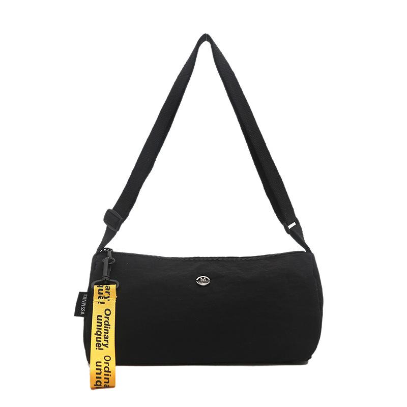 

Повседневная текстура простая большая вместимость сумка-тоут 2025 весна новый модный тренд женская на плечо сумка-мессенджер чёрный