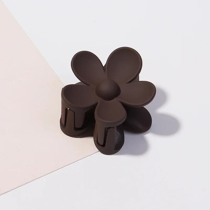 3.5cm 7cm Korea Flower Shape Hair Claw Clips Women Girls Ponytail Hairpin Barrette Headwear Accessories