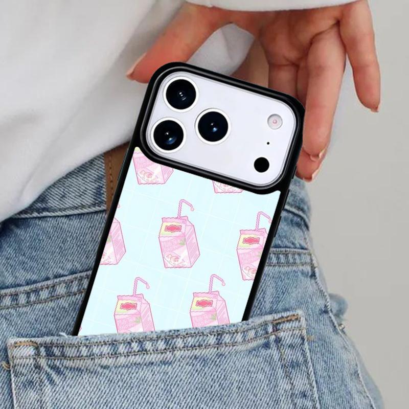 Peach Bubbles soda Juice Milk Phone Case for iPhone 17ProMax 12 13 14 15 16e 17 Pro Max Plus Air Cover