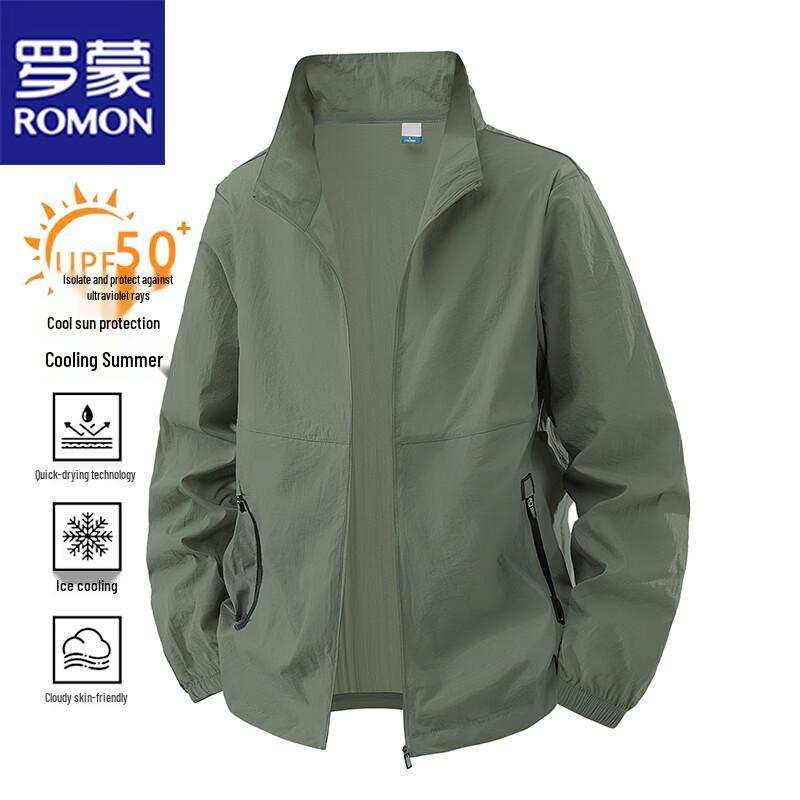 ROMON Men's Cooling UPF 50+ Sun Protection Jacket