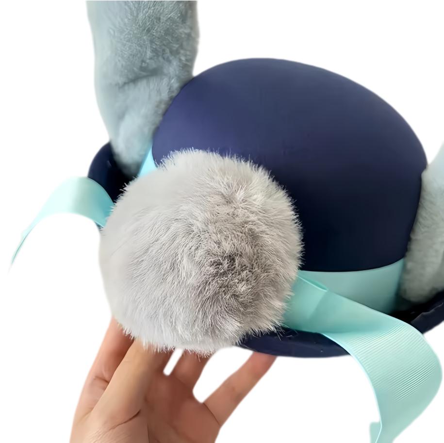 Zootopia Bendable Bunny Ear Sheriff Hat Judy Movie Cosplay Costume Accessory Party Anime Rabbit Cute Police Officer Headwear