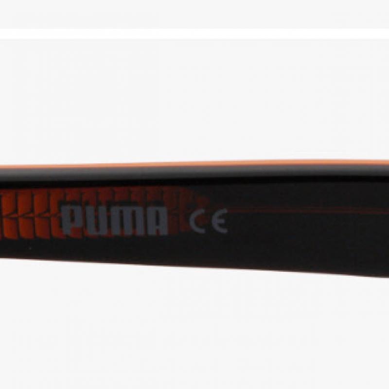 Puma Pu0087sk 003 Ripper Square Horn Rimmed Over Asian Fit Mirror Sunglasses