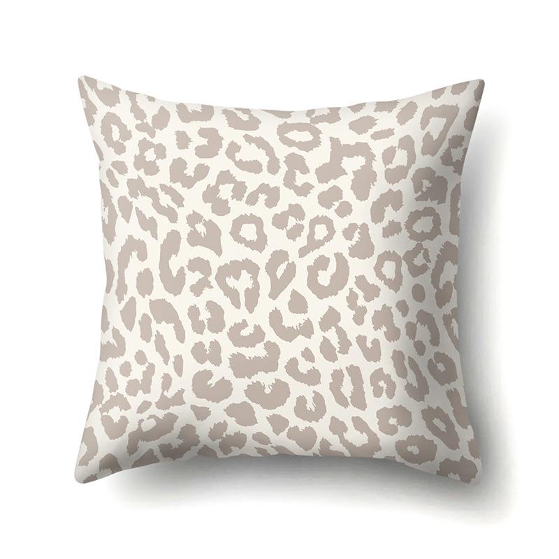 Motif Léopard Nordique Moderne Abstrait Taie d'Oreiller en Polyester Décoration de Voiture Maison Imprimée Taie d'Oreiller Repose-Lombaire