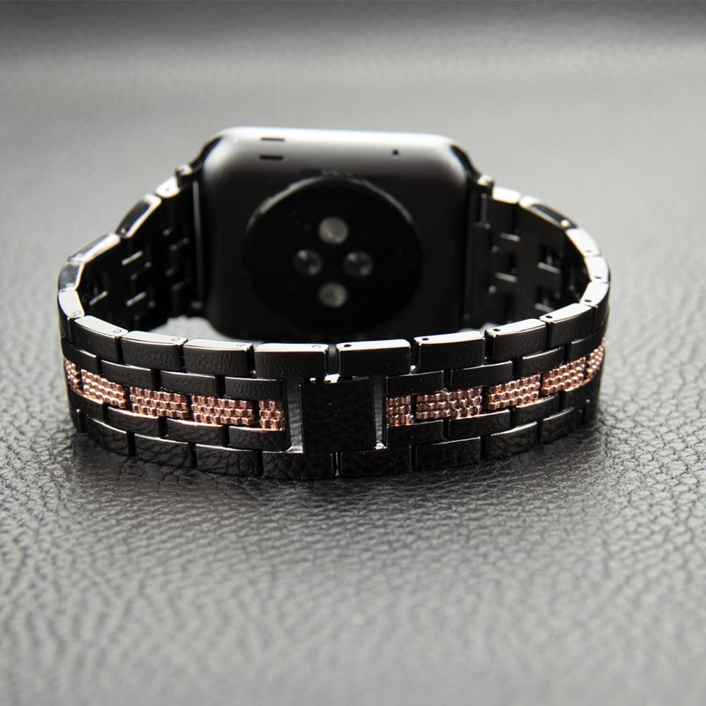 Pulseira Correa Metal Strap para Apple Watch Band 7 6 5 4 3 2 1 SE Pulseira Apple Watch Strap 45mm 41mm 44mm 40mm 42mm 38mm para iWatch