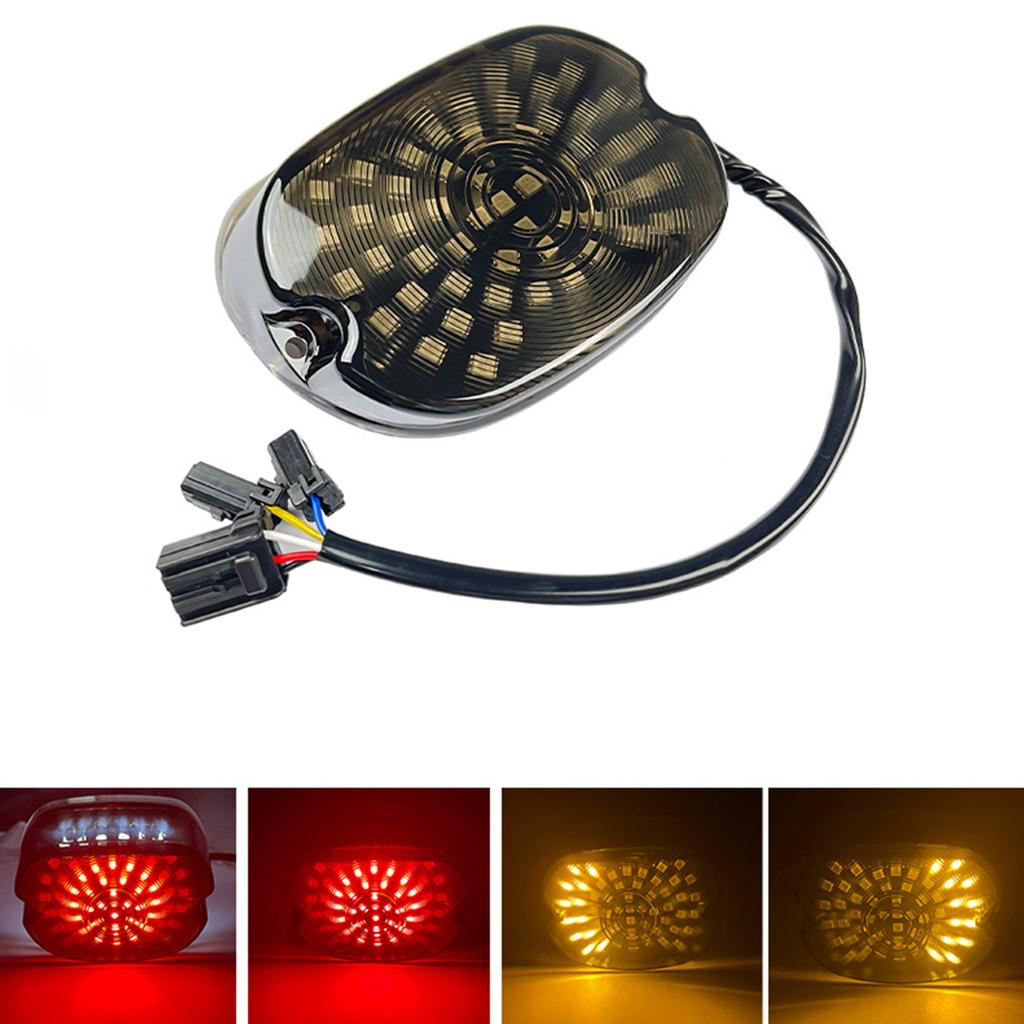 LED Tail Light Motorcycle Replacement Smoked Taillight License Plate Rear Light Integrated Brake Turn Signal Rear Lights