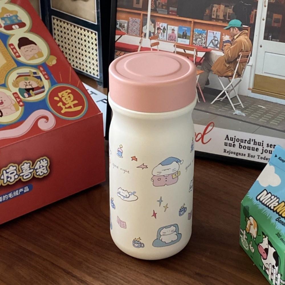 Dog Vacuum Mug Bowknot Thermal Car Cup Portable Water Bottle