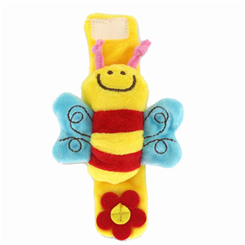 

Детские погремушки на запястье, разноцветные мягкие плюшевые игрушки, ремешок для часов с животными, наручный колокольчик, детские шумящие погремушки в виде пчелы и обезьяны для новорожденных