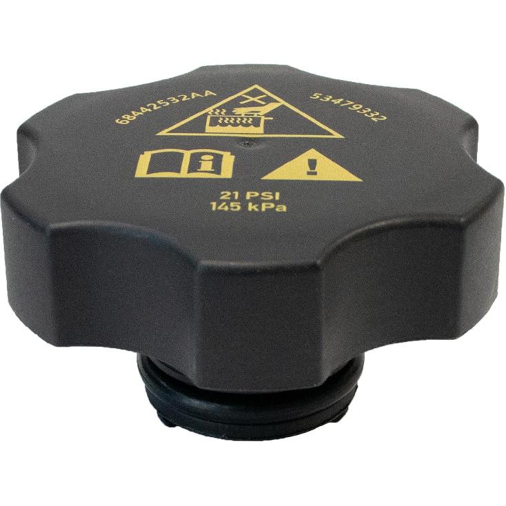 Radiator Coolant Reservoir Recovery Cap 68442532AA for 2013-2021 Ram 1500 2500 3500 4500 5500 for Chrysler for Dodge for Jeep Compass Cherokee