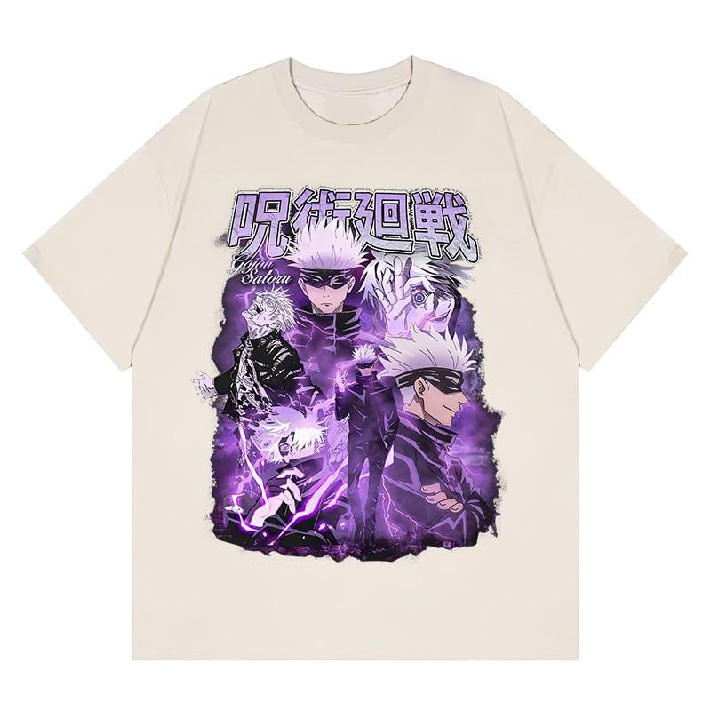 Frauen T-shirts Japanische Anime Jujutsu Kaisen Grafik T Shirts Tops Sommer Harajuku Übergroßen Gothic Kurzarm T-shirt