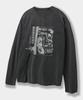 Dimiteulibeullaeg T-shirt Raglan Color Block Œuvre d'art Pigmenté_Charbon