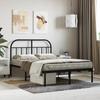 VidaXL Metal Bed Frame with Black Headboard 120x190 Cm 353632