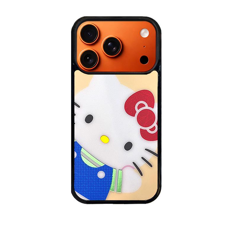 

Gilded Magnetic KT Cat Phone Case for iPhone 11-14, Pro/Pro Max Compatible 16Plus