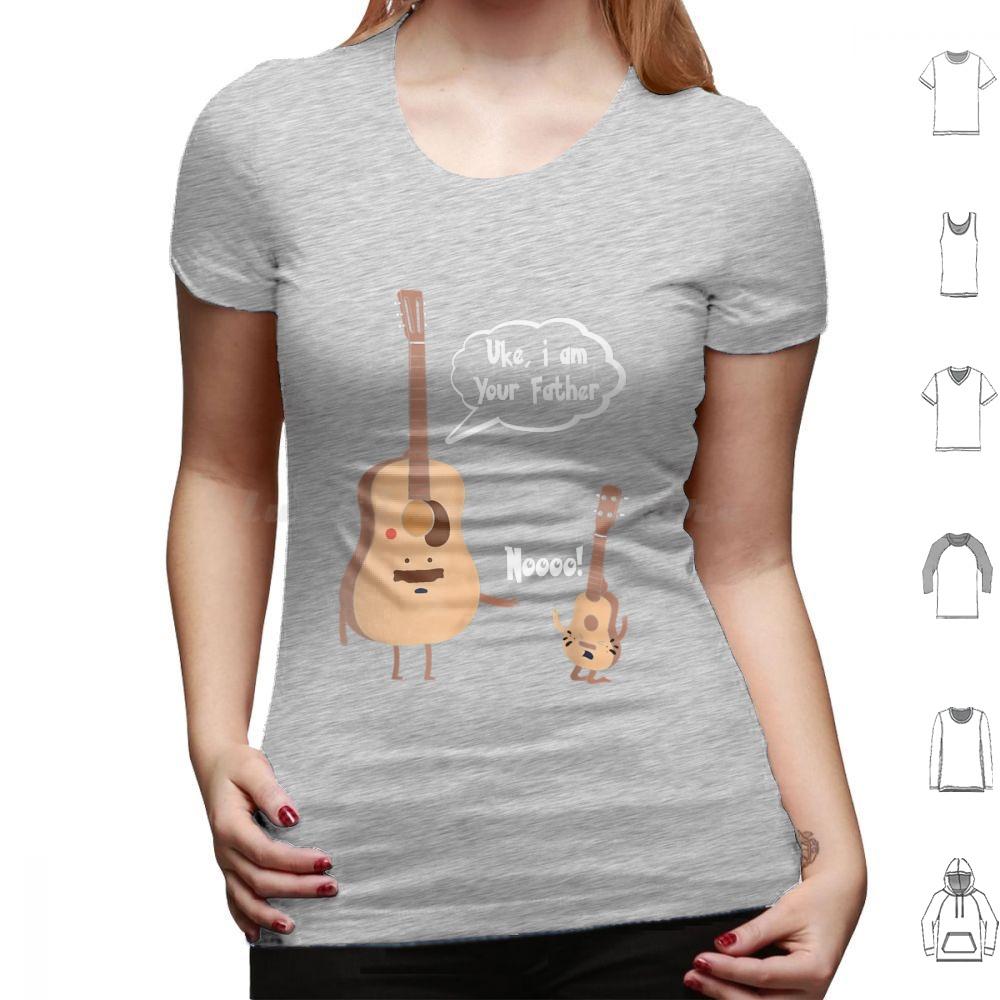 Uke I Am Your Father T Ukulele Guitar Music T Shirt Cotton Men Women DIY Print Funny Guitarist Guitar Player Birthday Christmas