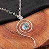 Blue Copper Turquoise Pendant, Handmade Gemstone Pendant, 925 Solid Sterling Silver Pendant Designer Women Jewelry, Gift for Her