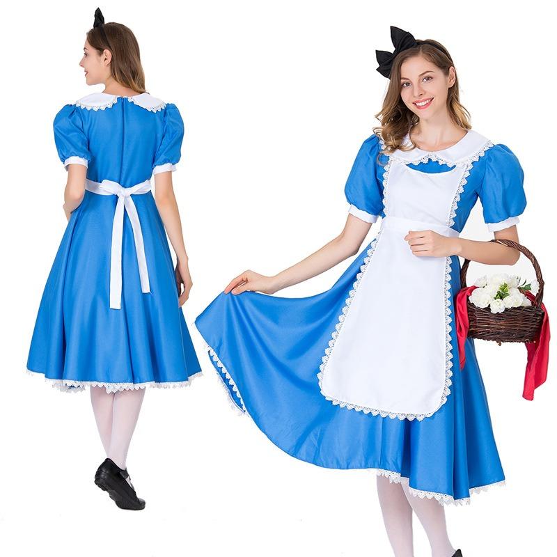 New parent-child clothing, Alice in Wonderland Blue Ranch, Wizard of Oz heroine Dorothy photography clothing