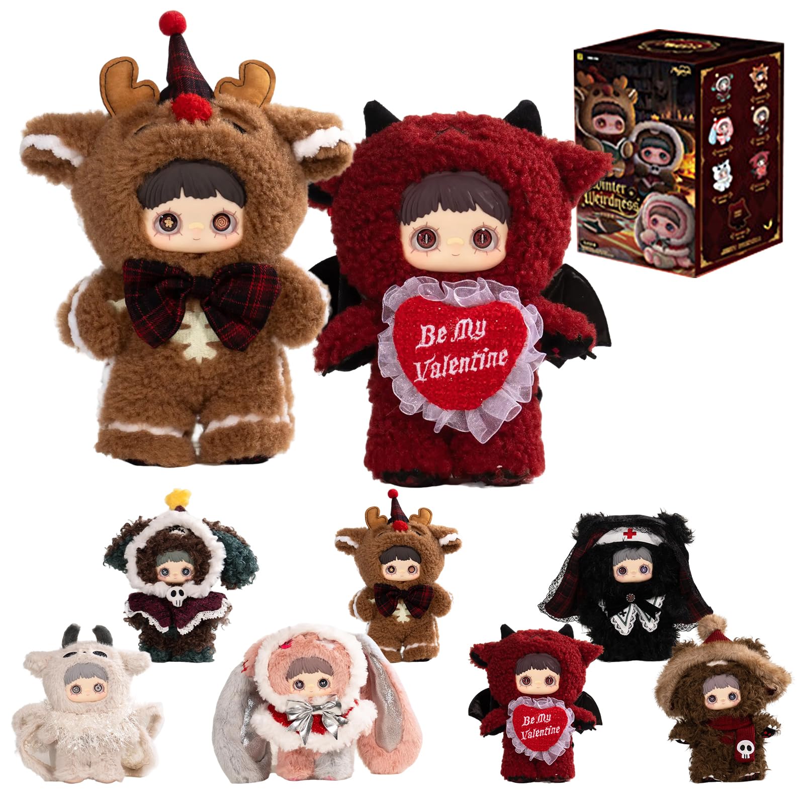 

TOP TOY x MayMei Winter Weird Series Plush Pendant [1 Piece] Gachapon Blind Box Figure Plastic Model Premium Soft Vinyl Toy Birthday Gift Original