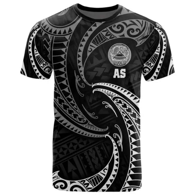 Camiseta de Manga Corta Estilo Creativo para Hombre y Mujer Pohnpei Estampada en 3D Cuello Redondo Divertida Estampada Jersey Suelto Oversize para Hombre