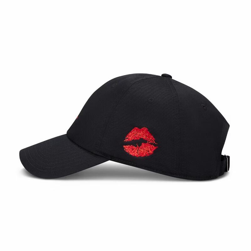 Jordan Gorra de Béisbol Bordada con Estampado de Labios para Hombre