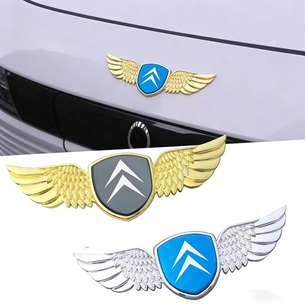 Citroen Car Front Trunk Wings Emblem Badge Sticker for C1 C5 DS3 DS4 DS5 Picasso Xsara Berlingo Jumpy C-C-ELYSEE Accessory Body