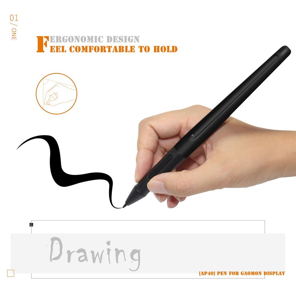 GAOMON ArtPaint AP40 Rechargeable Pen for PD1560 Tablet