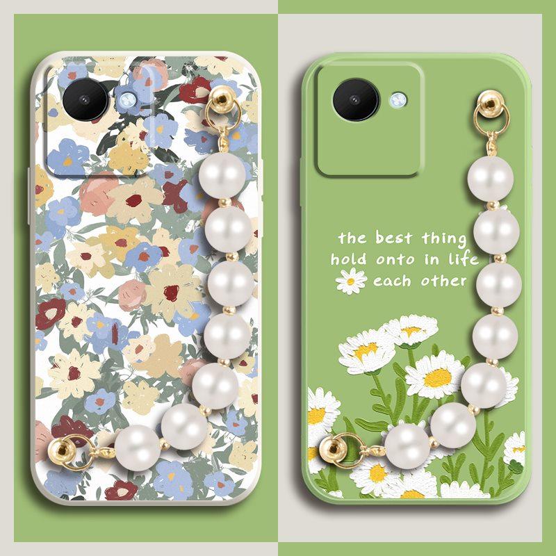 

Задняя крышка Simplicity Phone Case для OPPO Realme C30 Мягкий силиконовый чехол с рисунком медведя Защита объектива от ударов OPPO Realme C30