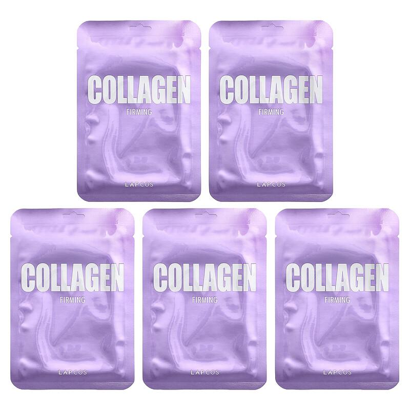 Collagen Firming Beauty Sheet Mask Set, 5 Sheets, 0.84 fl oz (25 ml) Each
