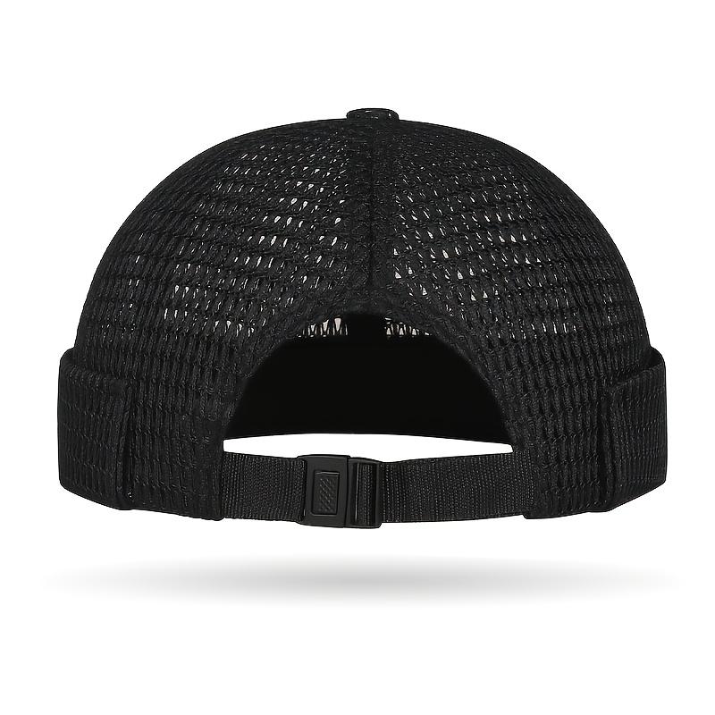 Outdoor Sport Cap Breathable Mesh Melon Hip-Hop Hat Fashion Summer Adjustable Ultra-Light Brimless Cycling Docker Beanies