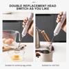 Double Head Three-Gear Adjustable Household Portable Handheld Electric Whisk Milk Bubbler Frother Coffee Blender High-Speed Drink Blender