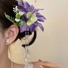 Pearl Hanfu Hair Accessories Tassel Chinese Style Hair Clip Exquisite Flower Hairpin  Women
