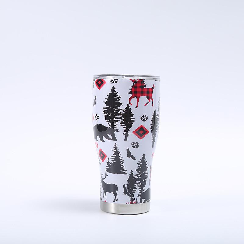 Santa Claus 3d Printing Large Capacity Insulated Cup Perfect For Travel And Gifts