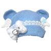 Warm Blue Bear Hat with Ear Furry Caps Cartoon Ear Hat Solid Color Wing Winter Plush Hat for Casual Wear
