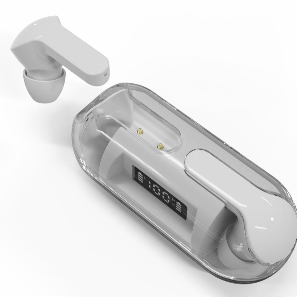 Transparent A06 Wireless Earbuds F80 Mini, TWS Sports Bluetooth Earbuds F20 with Digital Display
