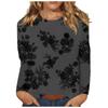Women's Fashion Daily Versatile Casual O-Neck Long Sleeve Printed Top