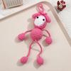 Cartoon Handmade Crochet Duck Frog Dolls Creative Knitted Design Wool Yarn Long Legs Fun Gift for Stress Relief Home Room Decor