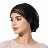 Stylish Lightweight Slouchy Beanie Netting Fabric Floral Design Crochet Beanie Hat Cozy Handmade Knit Skull Hat Headwear