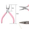 Cute Pink Color Handle Anti-slip Splicing and Fixing Jewelry Pliers Tools & Equipment Kit for DIY Jewelery Making Needlework
