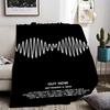 Logo A-Arctic M-Monkeys Throw Lightweight 240g Flannel Blanket Soft Skin-friendly for Summer Cooling