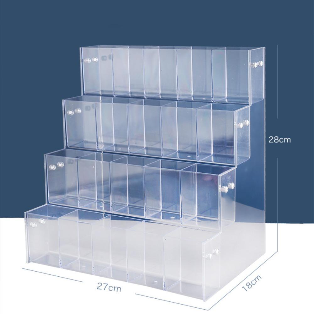 Transparent Mark Pen Holder 2/3/4/5/6 Layer Makeup Brush Holder Brush Storage Rack  Stationery Shop