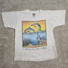 Vtg 90er Delicate Balance Delfin T-Shirt Herren S XS Single Stitch Zerfetzt Grunge